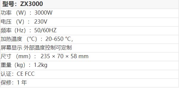 ZX3000热风加热器参数.png